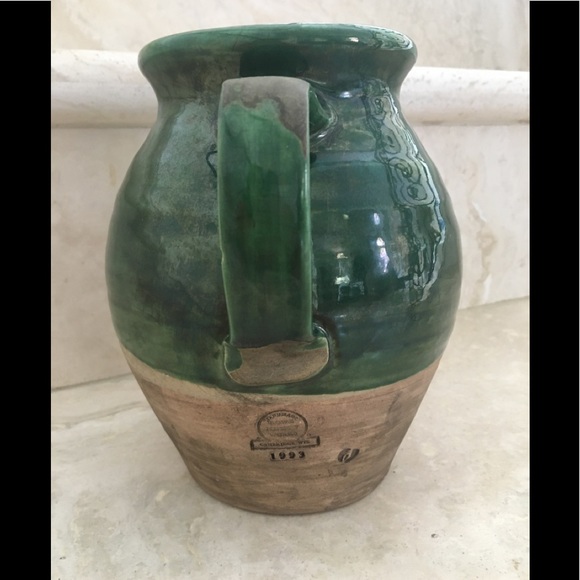 SOLD! Rowe Pottery Works Cambridge, WI Green Salt Glaze - Picture 10 of 12